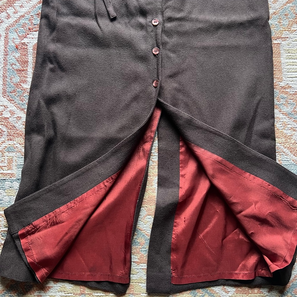 Vintage Early 90s/Late 80s Express Brown Pencil Skirt - Picture 4 of 8